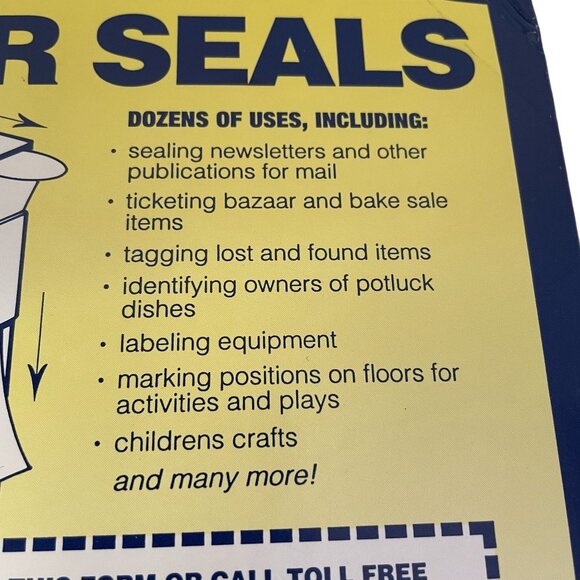 Wafer Seals 5000 Per Roll Easy Pull Dispenser For Mailing  Crafts - Picture 4 of 5